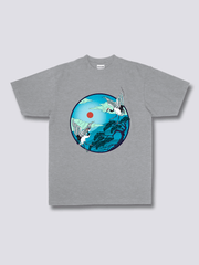 Front Print - Flying Cranes T-Shirt