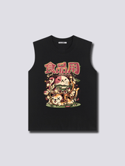 Front Print - Hungry Neko Tank Top