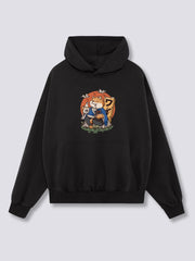 Front Print - Drunk Shiba Hoodie