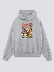 Front Print - Hungry Neko Hoodie