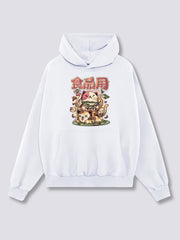 Front Print - Hungry Neko Hoodie